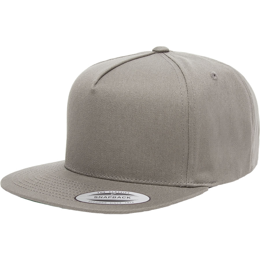 5 Panel Cotton Twill Snapback 